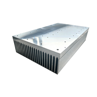 Dissipateur thermique en aluminium extrudé à profil fin, à hauteur uniforme, à double rayonnement, de forme cubique, pour amplificateur audio haute puissance