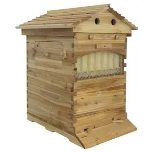 Bienenstock Überflussfähiger 7-teiliger Super-Box-Freiflussrahmen Bienenstock hölzernes automatisches selbst umweltfreundliches stromversorgungs- und multifunktionsgerät