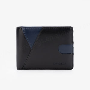 2022 mode feu géométrique court PU hommes portefeuille personnalisé carte de crédit étanche petit porte-monnaie cadeau de noël - Product Image 1