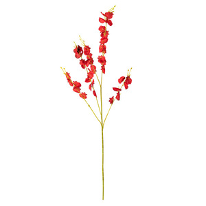 Fleurs artificielles en soie jaunes Gardenia Orchidée dansante pour la décoration de mariage et de la maison - Product Image 5