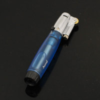 Briquet à flamme nue coupe-vent à allumage par meule, pour cigares et cigarettes, cadeaux d'affaires, vente en gros, briquet à gaz gonflable en plastique