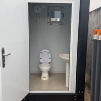 Bagno Mobile Portatile da 20 Piedi, Cabina Sanitaria VIP di Lusso per Cantieri, Parchi, Aree Panoramiche ed Eventi all'Aperto