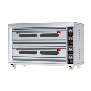 Macchina da forno commerciale in acciaio inossidabile forno da forno resistente 3 piani 6 vassoi a Gas e forno elettrico - Product Image 3