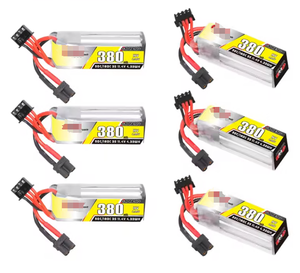 Batterie Lipo HV 3S 11.4V 380mAh 90C/180C pour voitures RC, bateaux, hélicoptères RC, quadricoptères, drones de course FPV, pièces détachées - Product Image 1