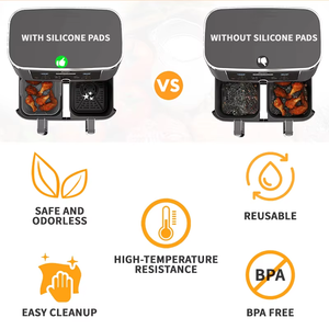 OEM/ODM <span class=keywords><strong>Ninja</strong></span> AF500 Friteuse à <span class=keywords><strong>air</strong></span> Pot en silicone résistant à la chaleur Facile à nettoyer Revêtement en silicone antiadhésif pour accessoires de <span class=keywords><strong>panier</strong></span> - Product Image 3