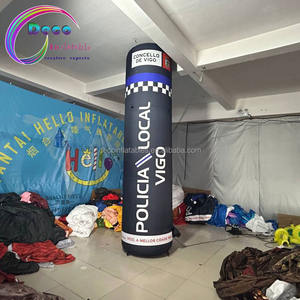 Farolas inflables con letras negras con luces LED para publicidad - Product Image 2