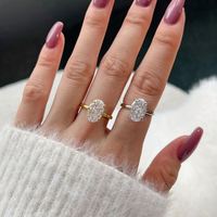 Dylam Nouveauté Bague en argent sterling 925 avec zircone cubique ovale colorée 8A, bague de fiançailles, bague de promesse, bague de naissance pour femme et fille