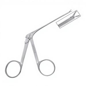 HOUSE BELLUCCI Tijeras manuales rectas para orejas, modelo fino, hoja de 4.5 mm, juego de 3 pares de 5 unidades |   Acero Inoxidable con Certificación CE - Product Image 1