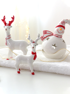 Nuevos diseños Tabletop Decoraciones navideñas Interior Vintage Cerámica Navidad Santa <span class=keywords><strong>Claus</strong></span> Figuras - Product Image 2