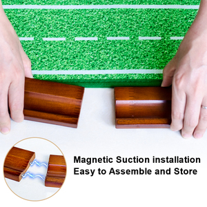 Mới Đến <span class=keywords><strong>Golf</strong></span> Đặt Huấn Luyện Viên Nhung Rắn Gỗ Đặt Màu Xanh Lá Cây <span class=keywords><strong>Golf</strong></span> Đặt <span class=keywords><strong>Mat</strong></span> Với Bóng Tự Động Trở Lại Hệ Thống - Product Image 2