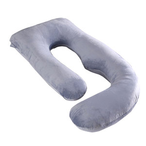 Oreiller de grossesse Koncen pour tout le corps, forme semi-circulaire, housse amovible et lavable, soutient le dos, les hanches et les jambes pour les femmes enceintes - Product Image 2