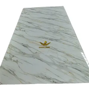 2mm, 2.5 mm 3 mm flexible pvc marble sheet uv panel High Gloss Hot Popular Top Quality