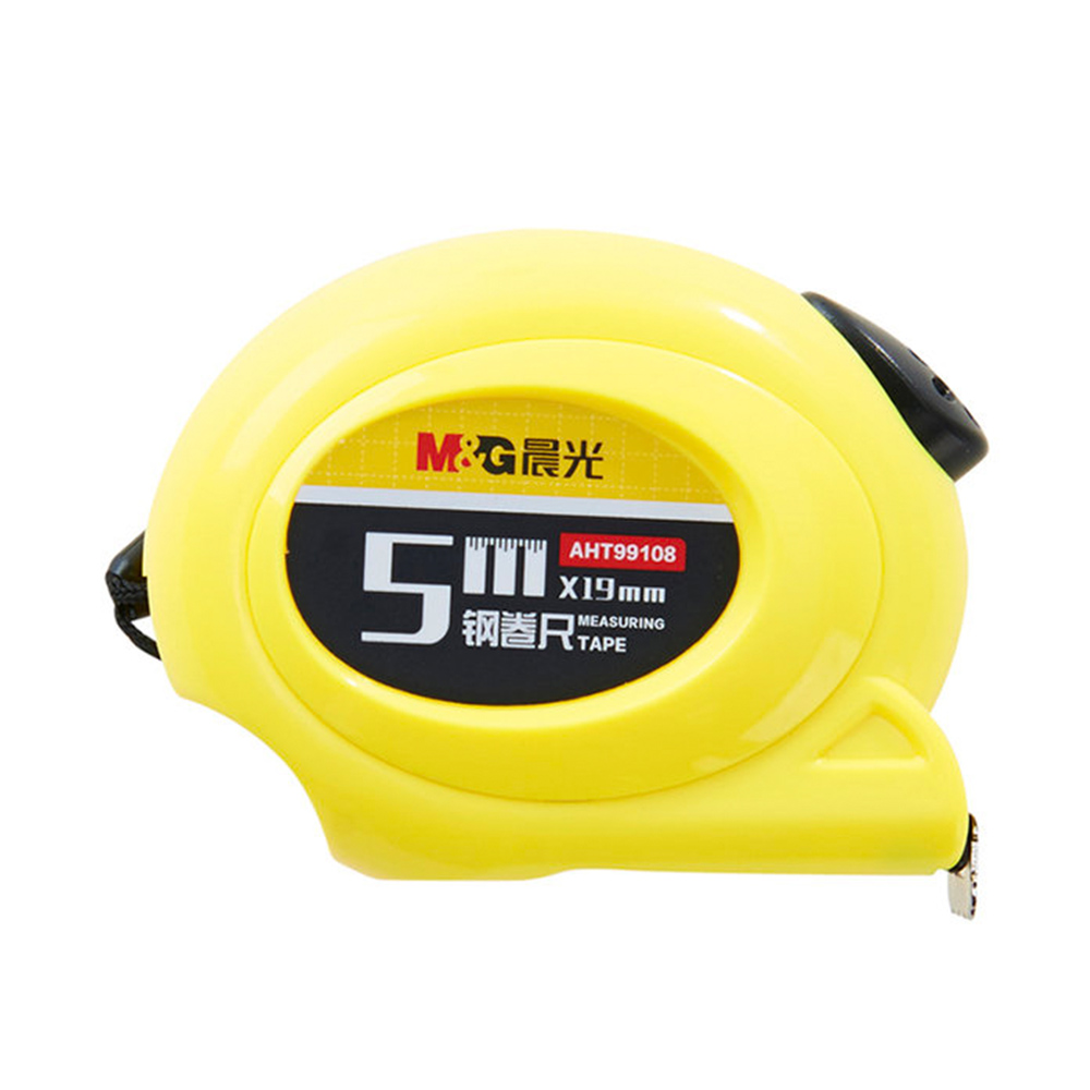 Лидер продаж, самоблокирующаяся измерительная лента M & G 5 м см + дюймовые канцелярские принадлежности для офиса