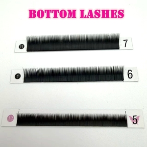 Pestañas Inferiores de Alta Calidad Fácil de Abanicar, Mixtas de 5mm, 6mm, 7mm, 8mm, Curva J, Negro Oscuro, Bandeja de Extensiones de Pestañas Inferiores Fácil de Abanicar, Abanico Rápido - Product Image 3