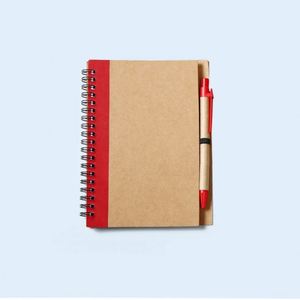 Various Promotion Kraft Paper Color Matching Coil <b>Book</b> Spiral Loose-leaf <b>Note</b> <b>Book</b> Diaries <b>Notes</b> with Ball Pen - Product Image 6