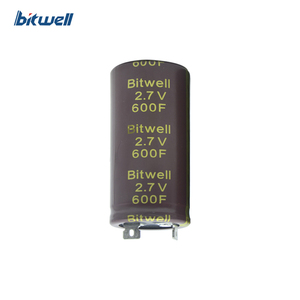 Bitwell BWM loạt Chất lượng cao hình trụ loại 2.7V 600F siêu tụ điện cho cầm tay GPRS thiết bị - Product Image 2