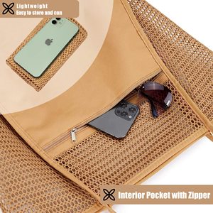 Bolsa de Playa Grande de Malla para Mujer, Bolsas de Playa de Malla Grandes Personalizadas - Product Image 3