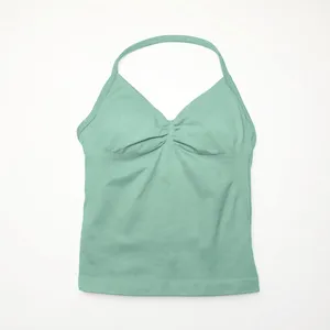 NCLAGEN Longline Strappy <strong>Top</strong> Sports Yoga <strong>Vest</strong> Women's Fitness Tank <strong>Top</strong> Gym Beautiful Open Back Bra Running Workout Halter - Product Image 4