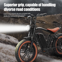 Batterie au lithium 48V hybride électrique gros pneu vélo large cadre en aluminium tout-terrain 750W puissance du moteur vitesse maximale numéro de modèle 48V
