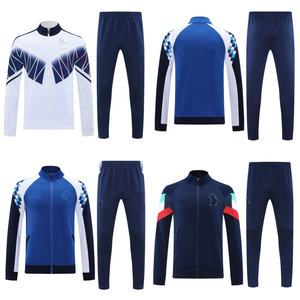 Conjunto de Chaqueta Deportiva de Fútbol Personalizada de la Liga Europea, Chaqueta con Media Cremallera para Hombre, Traje Deportivo de Club Italiano, Conjunto de Chaqueta de Entrenamiento de Fútbol - Product Image 1