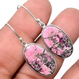 Orecchini Pendenti Vintage E3958 in Argento 925 con Pietra Naturale e Incastonatura a Castone, per Uso Quotidiano Femminile - Product Image 1