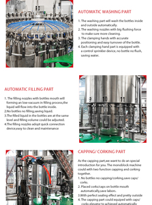 Thiết Bị Sản Xuất Rượu Vang 3 Trong 1 Tự Động Bằng Thép Không Gỉ Dễ Vận Hành/Dây Chuyền Đóng Chai Rượu Vang/Dây Chuyền Đóng Chai Vodka - Product Image 4