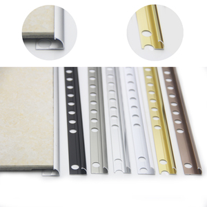 Profilés en aluminium argenté pour coins <span class=keywords><strong>de</strong></span> mur en céramique, garnitures métalliques <span class=keywords><strong>quart</strong></span> <span class=keywords><strong>de</strong></span> cercle <span class=keywords><strong>de</strong></span> Foshan, pour bordure <span class=keywords><strong>de</strong></span> carrelage - Product Image 5