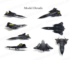 Modellini di Aerei da Caccia SR-71 Blackbird 23CM, Scala 1:144, Modelli in Metallo Pressofuso, Giocattoli da Collezione, Regalo Personalizzabile - Product Image 6