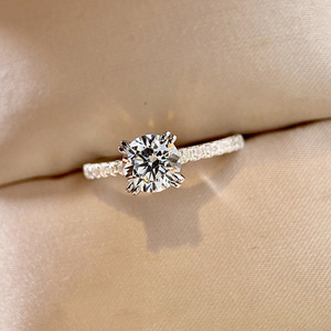 Eight Prong Shiny Zircon Women Ring Elegant Design For Engagement Proposal Daily All-match Memorial Finger Jewelry Gift - Product Image 4