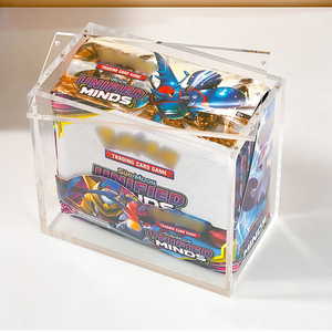 QY Factory Direct <b>Clear</b> 8+5 Acrylic Magnetic Card Elite Trainer <b>Box</b> <b>Display</b> Case ETB Protector <b>Display</b> Case - Product Image 5