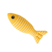 Jouet de grincement en forme de poisson véritable durable pour chiens de compagnie jouet de mouture en tissu d'auto-satisfaction
