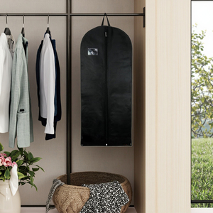 High Quality Custom Portable Foldable <strong>Garment</strong> <strong>Bag</strong> with <strong>Breathable</strong> Non-Woven Suit Cover Hanging Dustproof Zipper Closures - Product Image 6