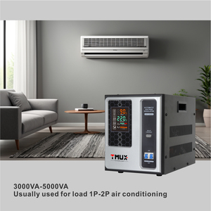 Estabilizador de Tensão Automático TMUX QVR-10KVA com Controle por Relé SVC, Regulador de Tensão com Display Digital, Monofásico, CE/ISO9001 - Product Image 4