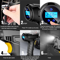 120W Rechargeable Air Compressor Wireless Inflatable Pump Portable Air Pump Digital Auto Car Automatic Tire Inflator Equipment