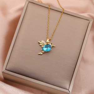 Collar con colgante delicado en forma de pájaro único creativo, cadena de eslabones, nuevo estilo, dulce, elegante, de moda, versátil, regalo conmemorativo - Product Image 6