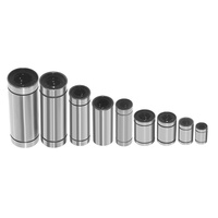 Roulement linéaire de type long LM10LUU LM12LUU LM16LUU LM20LUU |   Douille linéaire allongée de 20 mm, haute précision, acier chromé P5, CNC