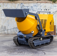 HIGHTOP-Mini bétonnière HT750Y, petit camion bétonnière à chargement automatique, tambour inclinable de 750kg