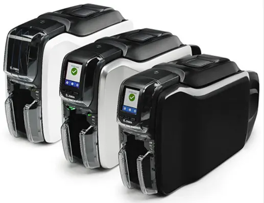 Original Zebra Zc300 Single Side/Dual Side Plastic Pvc Card Printer