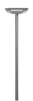 Lampadaire solaire LED UFO extérieur IP66 étanche 220LM/W haute luminosité avec télécommande et capteur PIR