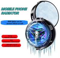 Nouveau Refroidisseur de Téléphone Magnétique RGB 2024 pour Jeux Mobiles, en Matériau PC, avec Ventilateur de Refroidissement