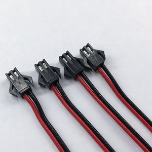 Câble de raccordement personnalisé SM 2P mâle-femelle avec connecteur à boucle, câble de raccordement isolé en PVC pour petits équipements électroniques - Product Image 2