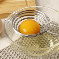 Nouveau gadget de cuisine de séparateur d'oeufs intelligent commercial en acier inoxydable pour la cuisson des outils d'oeufs de filtre à oeufs jaunes et blancs