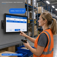 PC industriel tactile tout-en-un de 13,3 pouces avec écran capacitif pour systèmes HMI d'usine, de vente au détail et commerciaux
