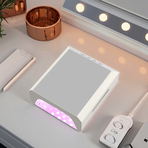 Đèn sấy móng tay <span class=keywords><strong>LED</strong></span> UV không dây sạc lại <span class=keywords><strong>60W</strong></span> hai đèn, mẫu mới 2025, dành cho tiệm <span class=keywords><strong>nail</strong></span> - Product Image 1