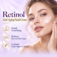 Crème pour le visage au rétinol Disaar pour peaux sèches et ridées, peptide, beurre de karité, soin anti-âge, crème raffermissante pour le visage, 50 g, vente en gros