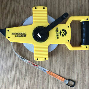 เทปวัดระยะใยแก้วนำแสง Songchuang 30 ม. 50 ม. แบบเมตริก พร้อมใบมีดไฟเบอร์กลาส ระบบล็อคแบบคันโยก คืนตัวอัตโนมัติ สำหรับงานวิศวกรรมและสำรวจ - Product Image 2