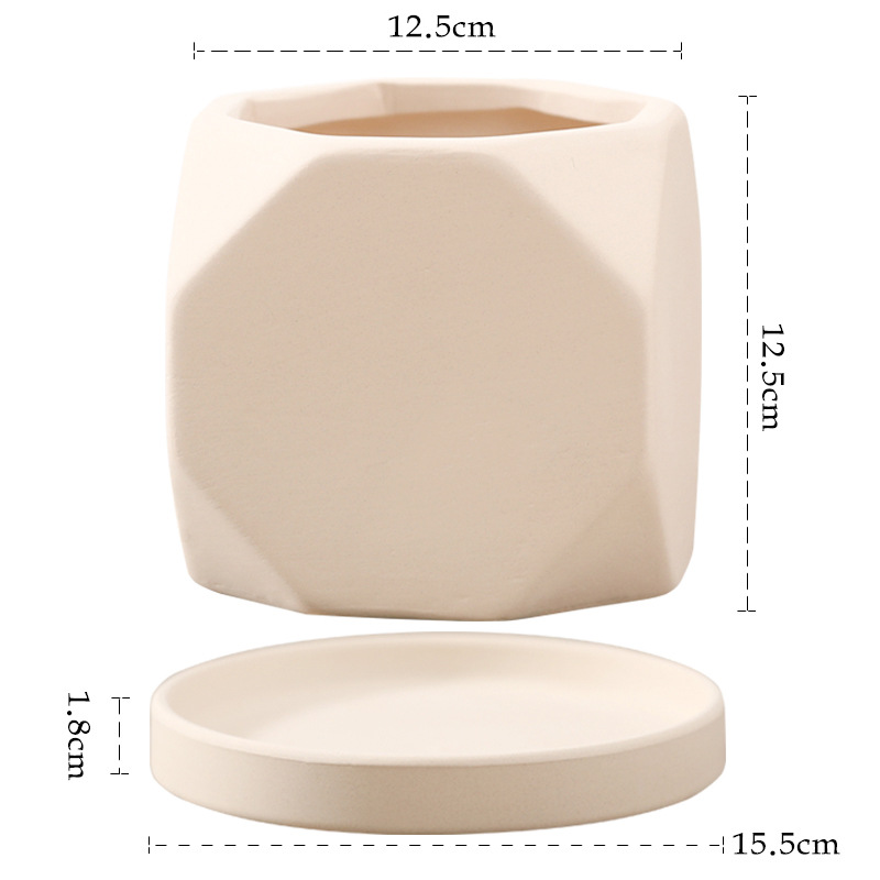 Rombo liso de ocho lados, 12.5 cm.