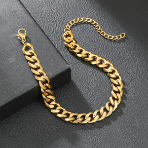 Stainless Steel Chain Bracelet Geometric Punk Hip Hop Unisex Jewelry Party Accessory - Product Image 2
