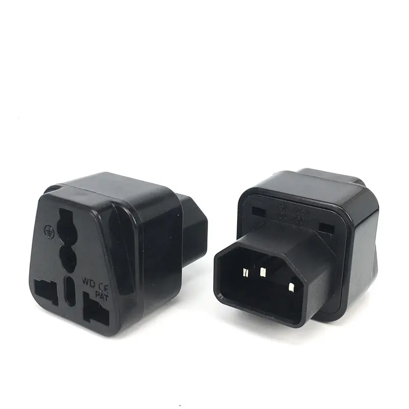 Adaptateur de prise IEC 320 C14, adaptateur de prise schuko iec c14 à adaptateur de prise femelle schuko