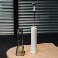 Mousseur à lait électrique Cedar Space, portable, rechargeable par USB, avec 2 fouets interchangeables pour café, latte, cappuccino